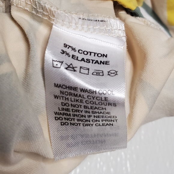 Tiny Tribe One-piece Skirted Bodysuit Tan Lemon Baby Girls 9-12 Months - Picture 4 of 4